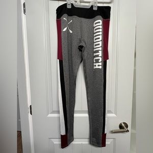 Harry Potter Burgundy Black Grey Quidditch Leggings